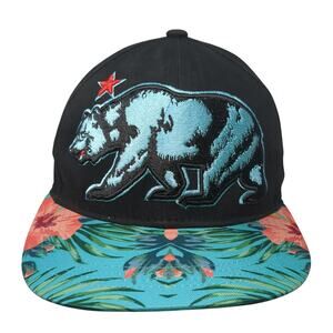California Republic Bear Snapback Cap Multicolor OS Embroidered Sole Addiction